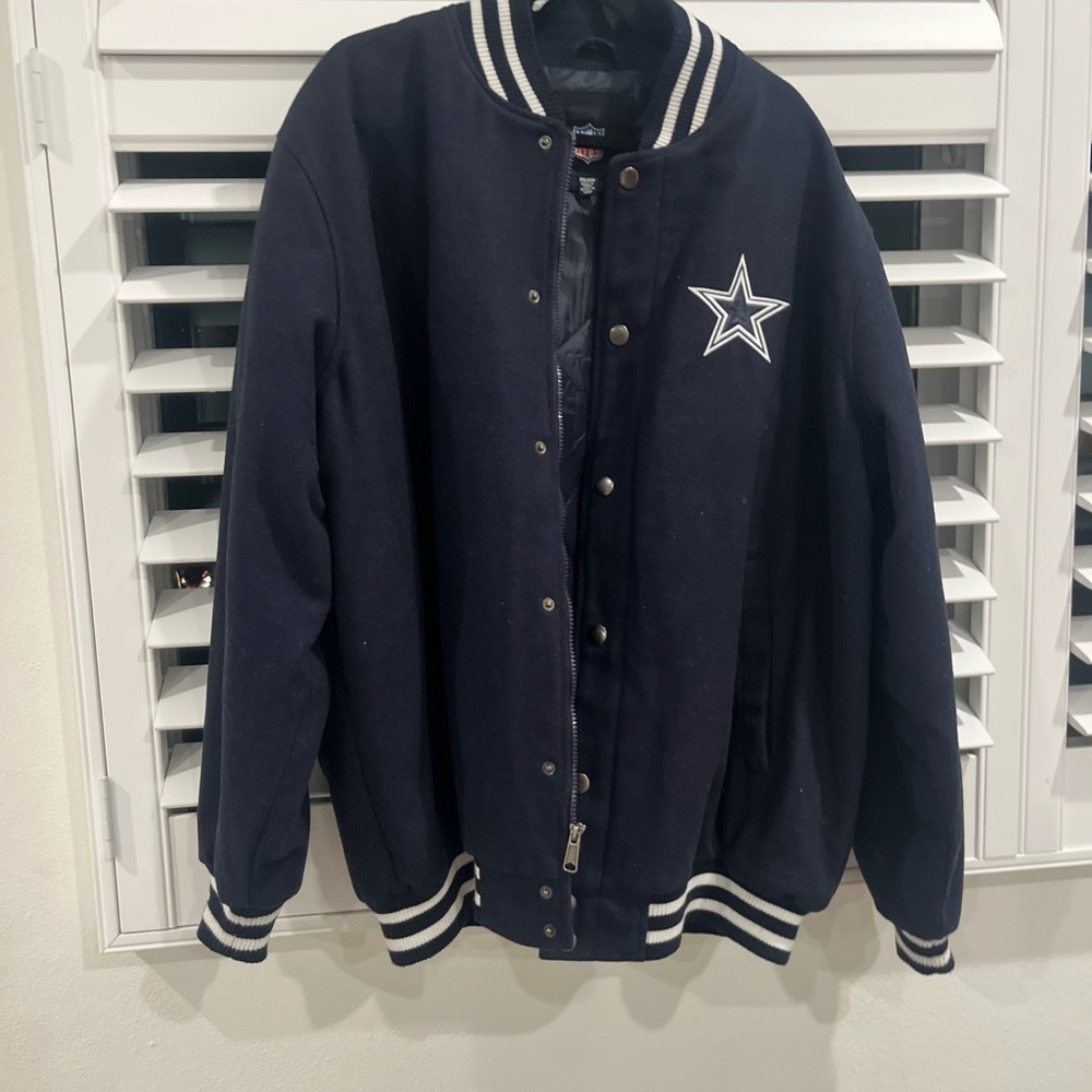 NFL Black Jacket with Silver Accents